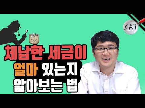 체납한 세금이 얼마 있는지 알아보는 법