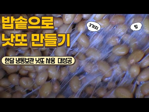 전기밥솥으로 낫또 만들기 (한달 냉동보관 낫또사용) 이방법을 알면 더 이상 낫또 구매하지않아요.