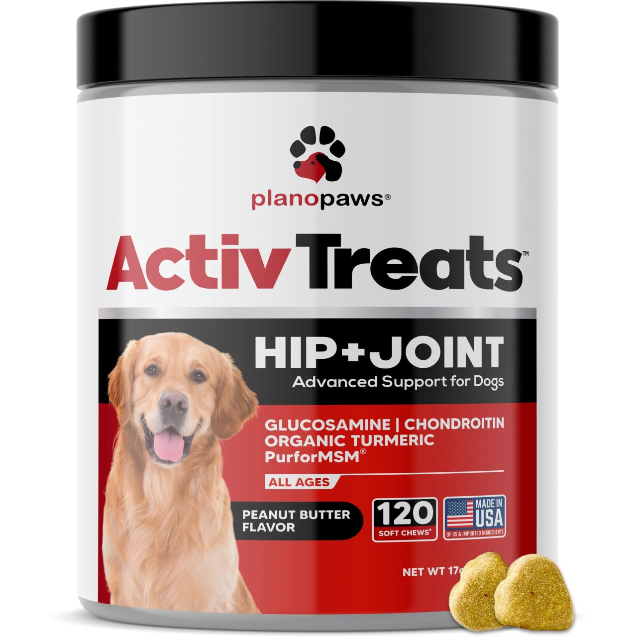 Amazon.Com : Glucosamine For Dogs Hip And Joint Supplement - Safe Joint  Support For Dogs - Dog Joint Supplement With Glucosamine Chondroitin Msm  Turmeric For Dogs - 120 Joint Care Chews For