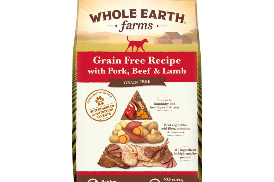 Amazon.Com: Whole Earth Farms Grain Free Recipe Dry Dog Food, Pork, Beef &  Lamb, 4-Pound : Pet Supplies