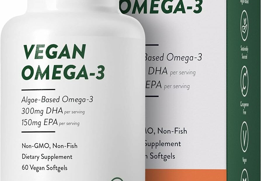 Amazon.Com: Vegan Omega 3 Supplement - Plant Based Dha & Epa Fatty Acids -  Carrageenan Free, Alternative To Fish Oil, Supports Heart, Brain, Joint  Health - Sustainably Sourced Algae - 60 Softgels : Health & Household