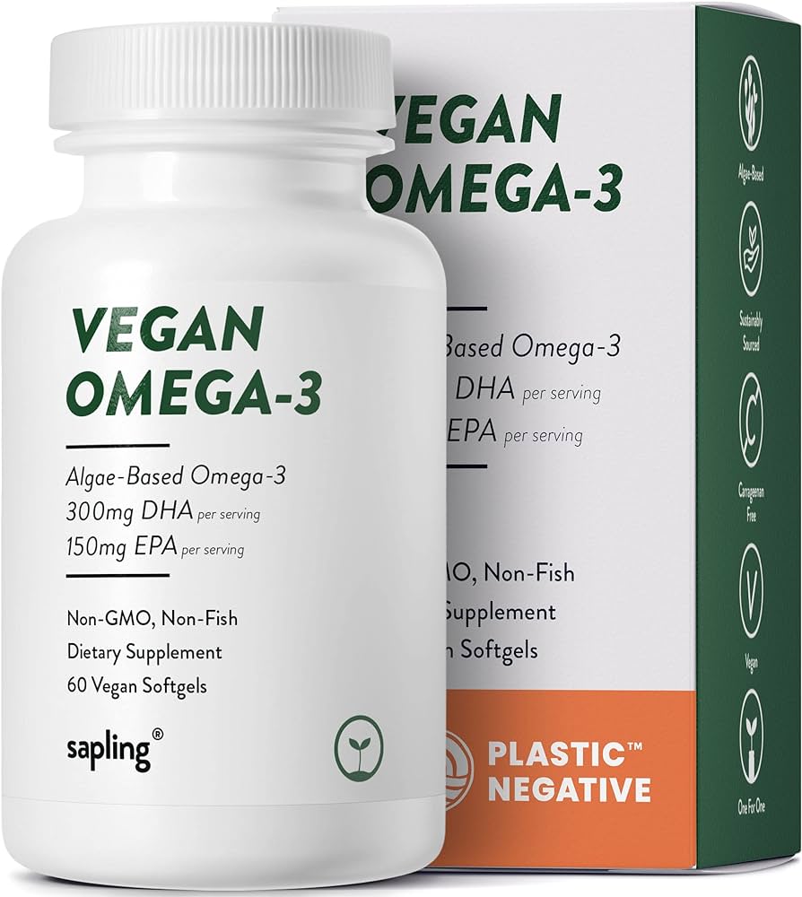 Amazon.Com: Vegan Omega 3 Supplement - Plant Based Dha & Epa Fatty Acids -  Carrageenan Free, Alternative To Fish Oil, Supports Heart, Brain, Joint  Health - Sustainably Sourced Algae - 60 Softgels : Health & Household