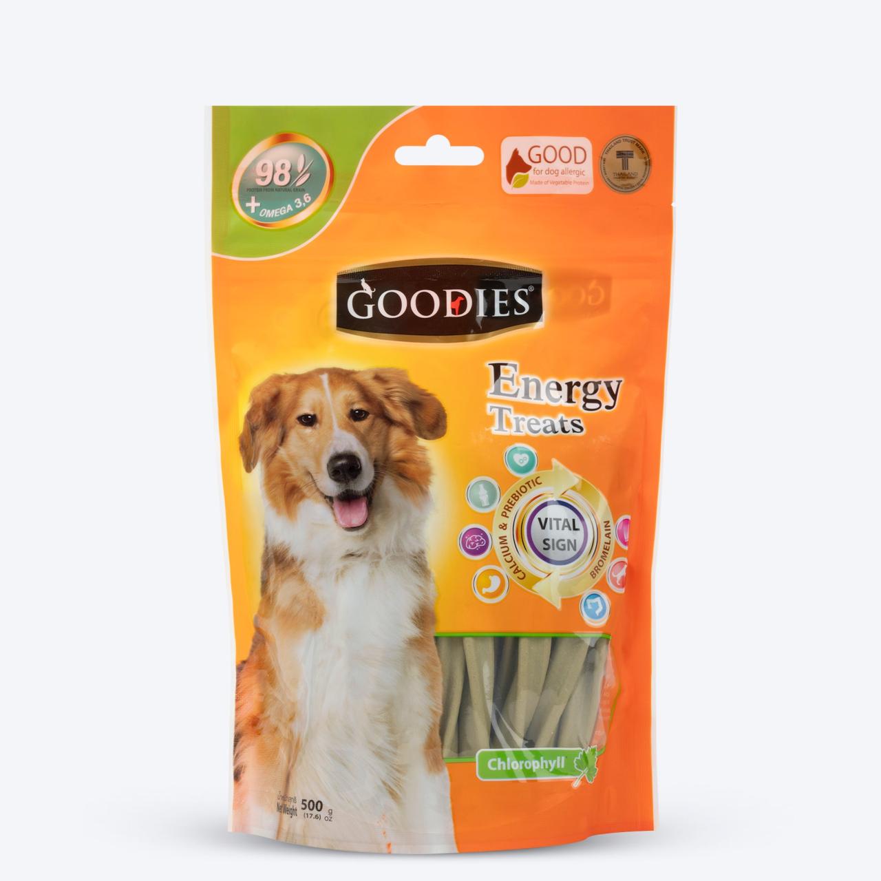 Goodies Energy Treats-Chlorophyll Dog Treats Online-Dog Stores & Online Pet  Shop India | Headsupfortails.Com – Heads Up For Tails