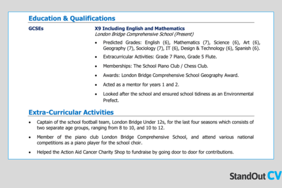 How To Write Your Cv Education Section [Examples + Guide]