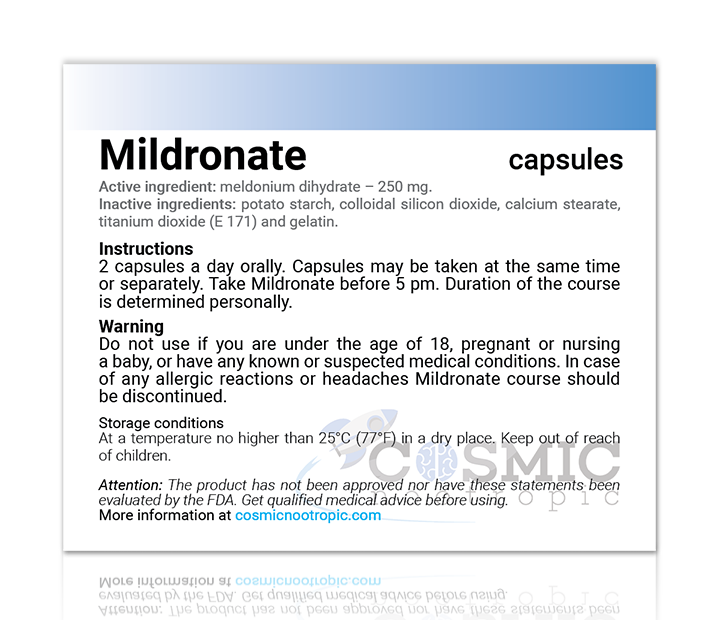 Buy Meldonuim (Mildronate®) Capsules | Fast Us Shipping