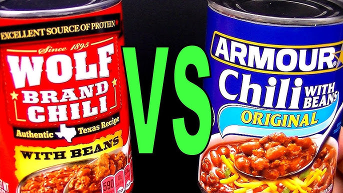 Wolf Brand Or Aldi Brookdale Chili With Beans Which Is Best Foodfights  Cheap Vs Expensive Challenge - Youtube