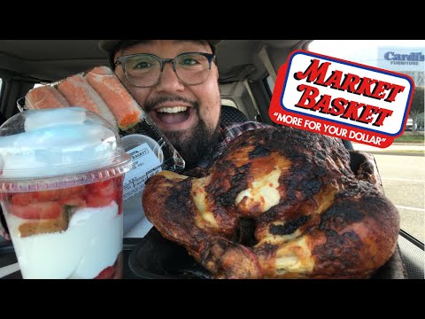 We’re Back at Market Basket 🍗 Their Famous ROTISSERIE CHICKEN + Why Is It Always A ZOO In There?!