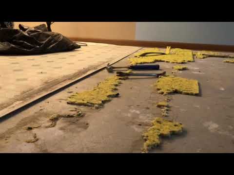 How To Remove Old Carpet Padding That'S Stuck To The Floor - Youtube