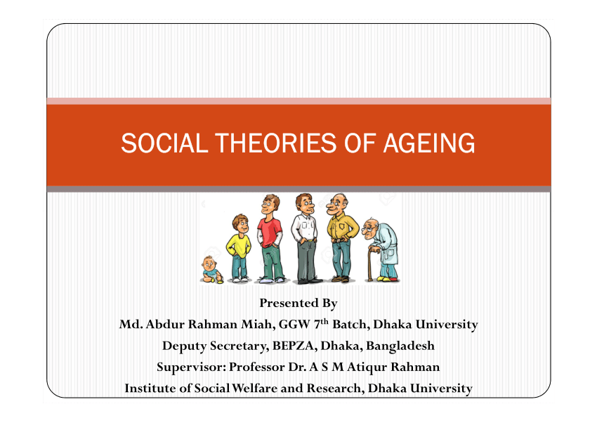 Pdf) Social Theories Of Ageing