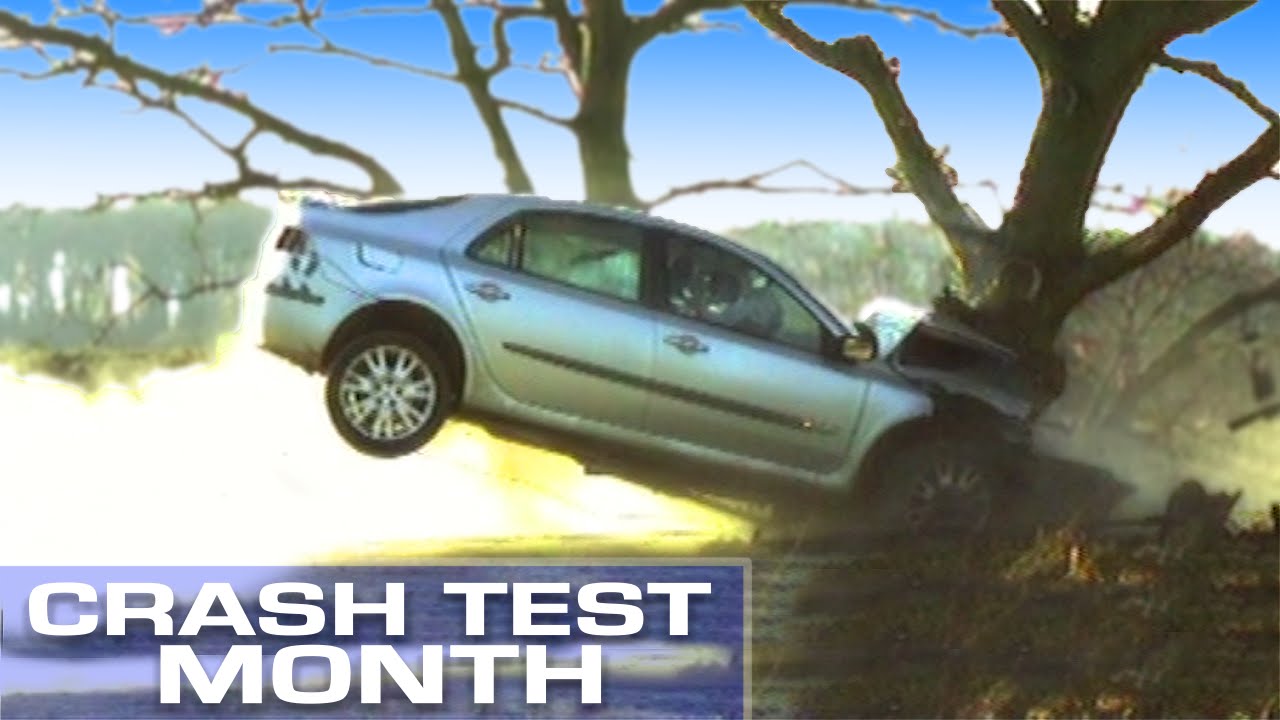 Crash Test Month: Crashing Into A Tree At 55Mph - Youtube