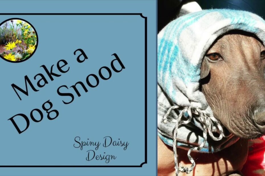 Make Your Own Dog Snood - Youtube