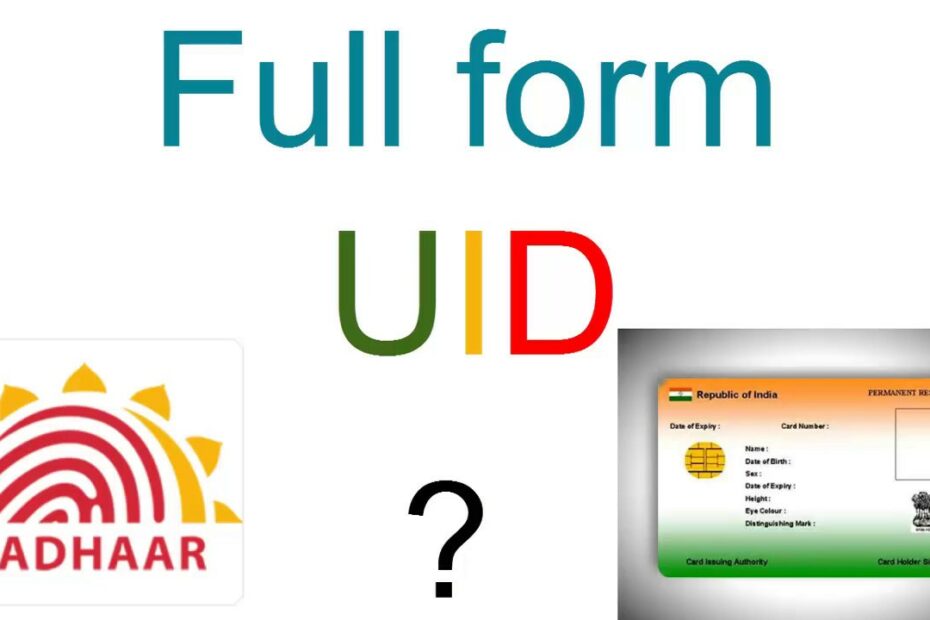 Did You Know , What Is The Full Form Of Uid ? - Youtube