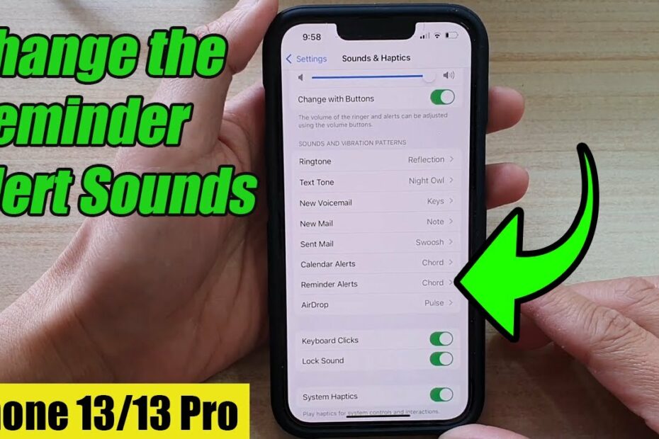 Iphone 13/13 Pro: How To Change Reminder Alert Sounds - Youtube