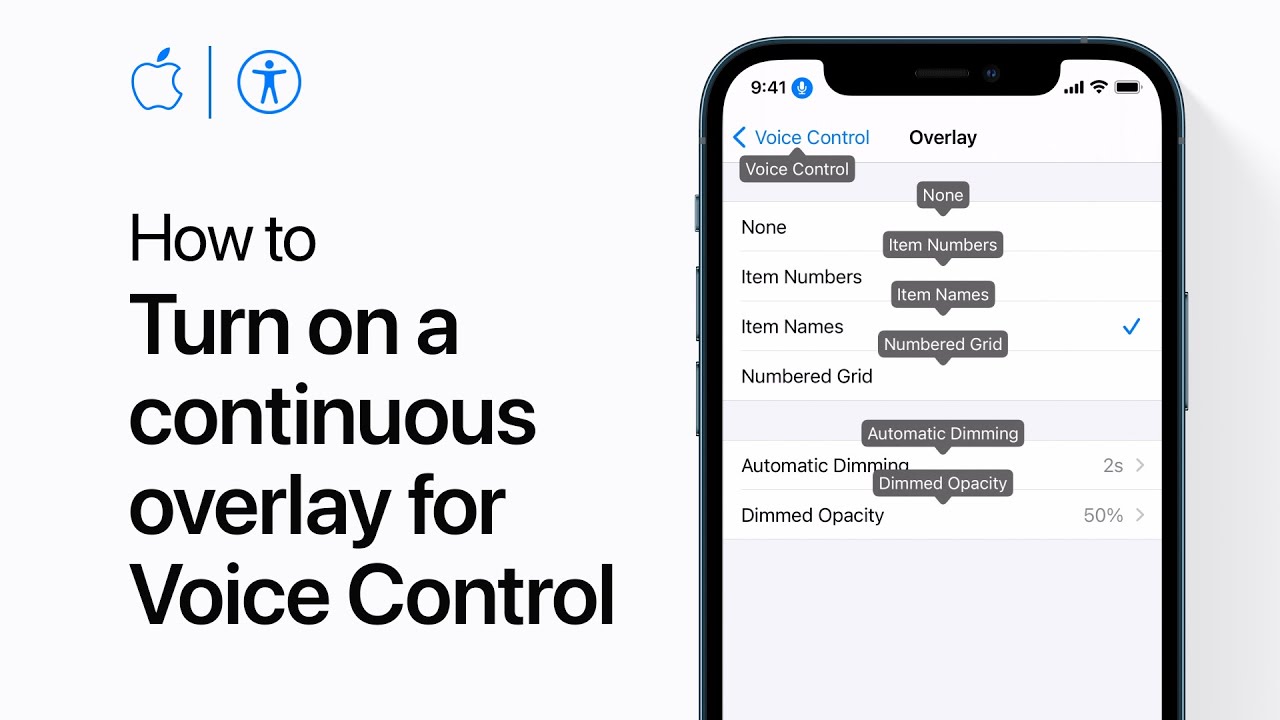 How To Show A Continuous Overlay For Voice Control On Iphone, Ipad, And  Ipod Touch — Apple Support - Youtube