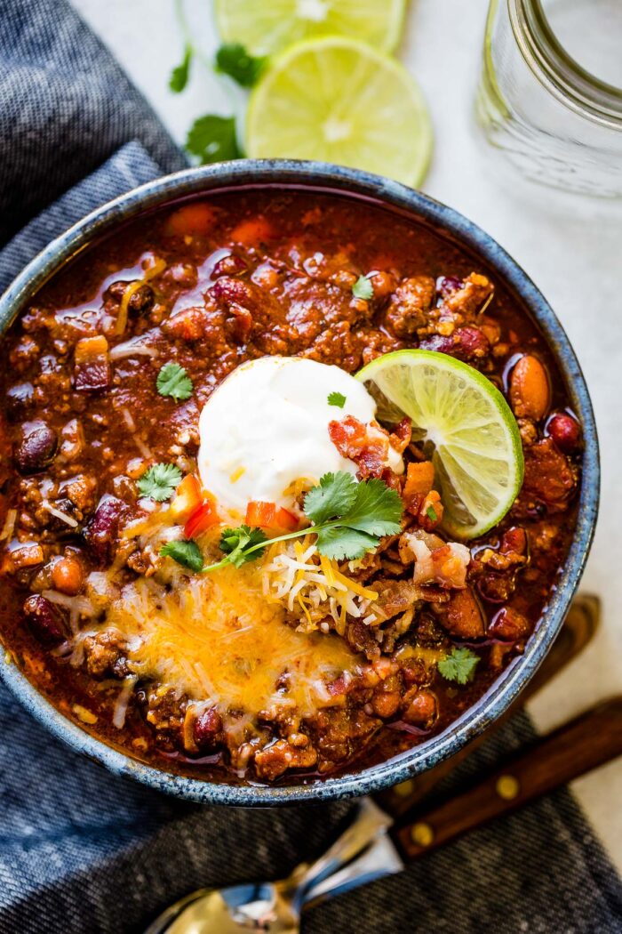 The Best Instant Pot Chili {Award Winning} Recipe - Oh Sweet Basil