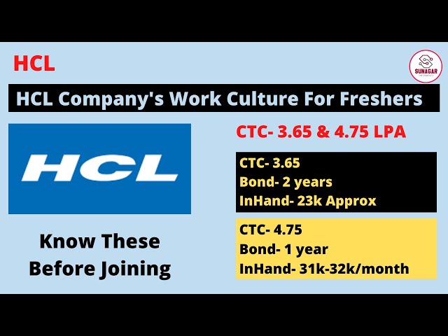 Hcl Company'S Work Culture For Freshers | Know These Before Joining -  Youtube