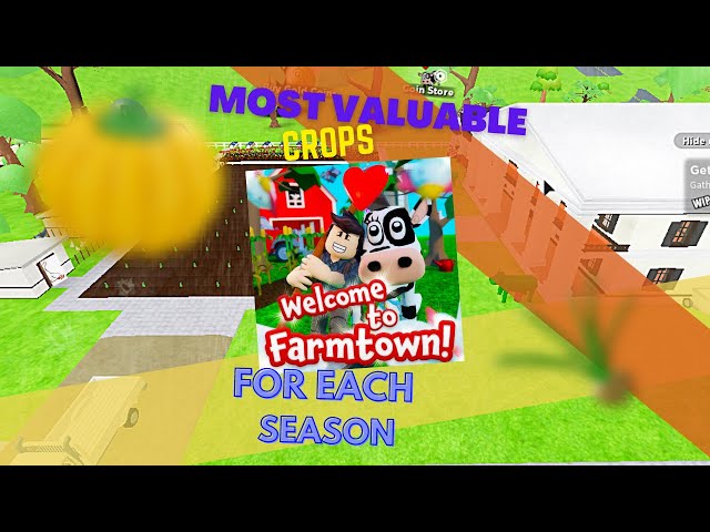 Best Crops For Every Season! (Welcome To Farmtown 2 Roblox) - Youtube