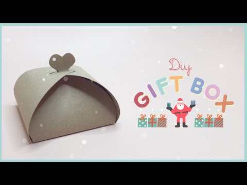 วิธีห่อของขวัญ วิธีทำกล่องของขวัญต้อนรับวันปีใหม่ 🎅🎁 - DIY Gift Box Packaging without Glue and Tape