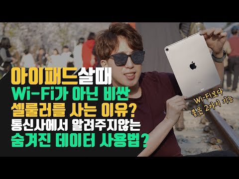 내가 아이패드살때 무적권! Wi-Fi가 아닌 셀룰러를 사는 이유? 통신사의 숨겨진 데이터 사용법