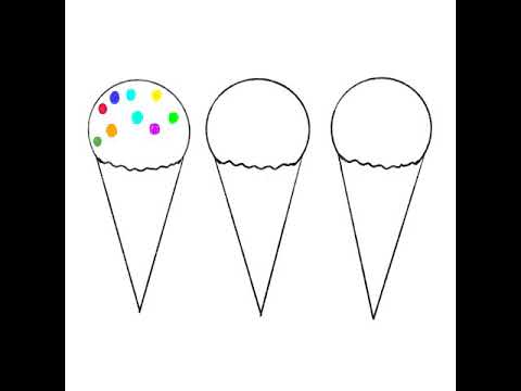 콘 아이스크림 일러스트 그리기!con Icecream art(아이패드그림,일러스트그리기)