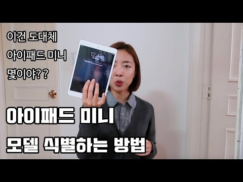 아이패드 미니 아주 간단하게 모델 식별하는 방법 iPad mini