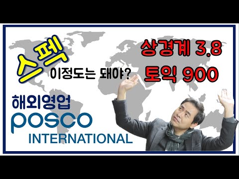 ✒️ 포스코인터내셔널✒️ 해외영업 - 스펙/토익...오해와 진실